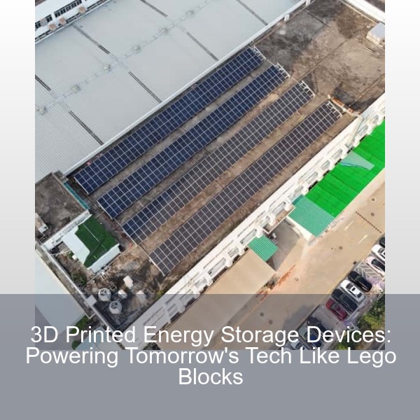 3D Printed Energy Storage Devices: Powering Tomorrow's Tech Like Lego Blocks